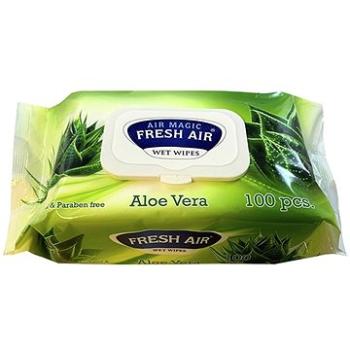 Fresh Air vlhčené ubrousky 100 ks klip aloe vera