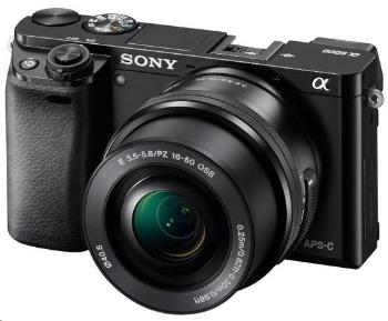 SONY ILCE-6000 Fotoaparát Alfa 6000 s bajonetem E + 16-50mm objektiv - Black