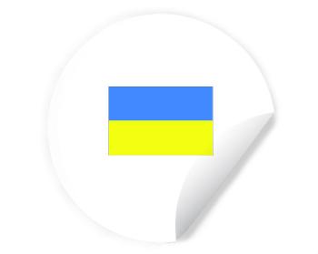 Samolepky kruh Ukrajina