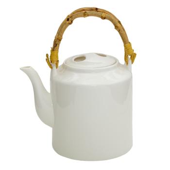 Bílá porcelánová konvice na čaj Nia - Ø 13*23 cm / 1500 ml 6CETE0096