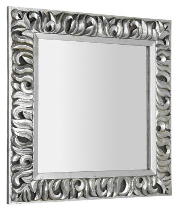 SAPHO ZEEGRAS zrcadlo ve vyřezávaném rámu, 90x90cm, stříbrná IN401