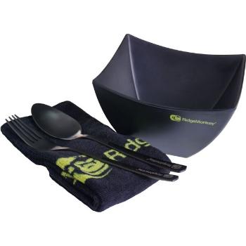 RIDGEMONKEY SQ DLX BOWL SET Jídelní sada, černá, velikost UNI