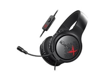 CREATIVE Sound BlasterX H3 gaming sluchátka s mikrofonem, konektor 3.5mm, pro hráče (náhlavní souprava)