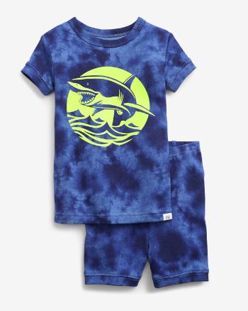 GAP Glow-in-the-Dark Shark Graphic Pyžamo dětské Modrá