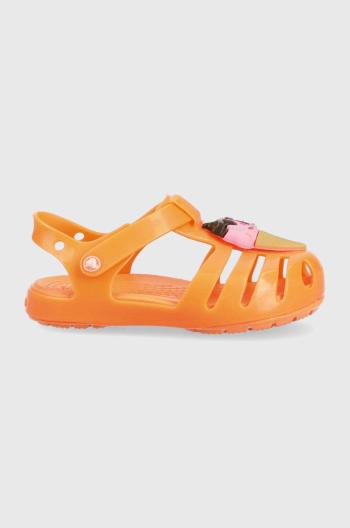 Dětské sandály Crocs ISABELLA CHARM SANDAL oranžová barva