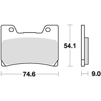 Braking brzdové destičky (semi-metalická směs SM1) (2ks) M501-132 (M501-132)