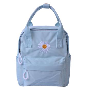 Modrý batoh s květinou - 21*9*23 cm MLLLBAG0023BL