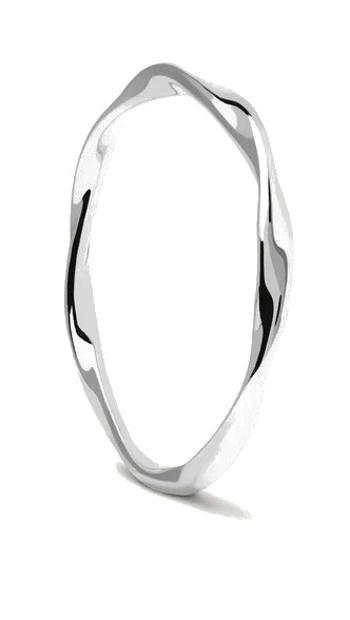 PDPAOLA Minimalistický stříbrný prsten SPIRAL Silver AN02-804 54 mm