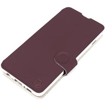 Mobiwear Soft Touch flip pro Samsung Galaxy A04s - Bordové & Béžové (5904808369312)