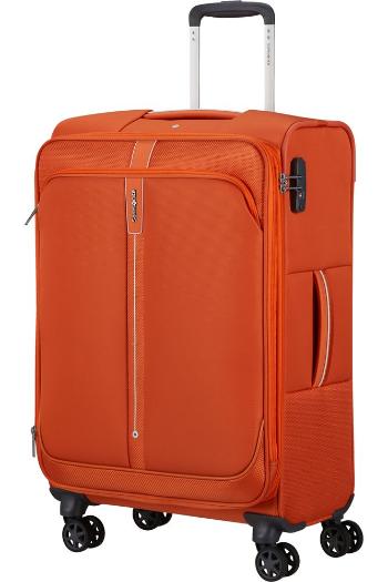 Samsonite Látkový cestovní kufr Popsoda Spinner 66 cm 68/73,5 l - oranžová