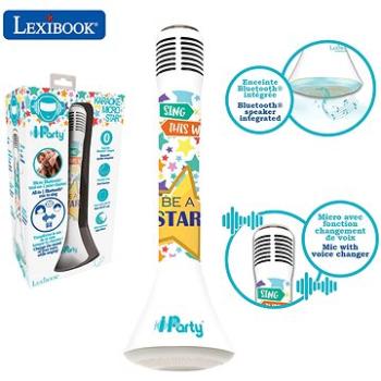 Lexibook Bezdrátový karaoke mikrofon iParty s vestavěným reproduktorem a světelnými efekty (3380743074016)