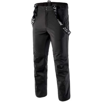 Hi-Tec LERMO Pánské lyžařské softshellové kalhoty, černá, velikost L