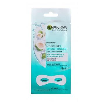 Garnier Skin Naturals Moisture+ Smoothness 1 ks maska na oči na všechny typy pleti; proti vráskám; na rozjasnění pleti; výživa a regenerace pleti