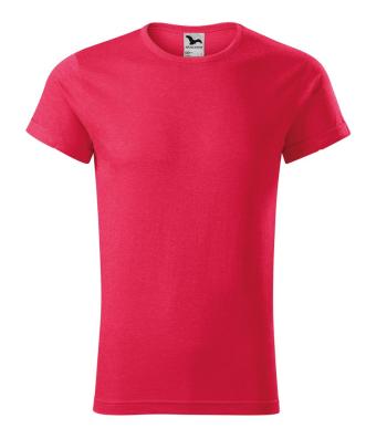 MALFINI Pánské tričko Fusion - Červený melír | M