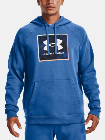 Under Armour UA Rival Flc Graphic Hoodie Mikina Modrá