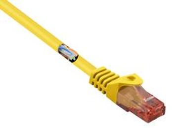 Síťový kabel RJ45 Basetech BT-1719395, CAT 6, U/UTP, 10.00 m, žlutá