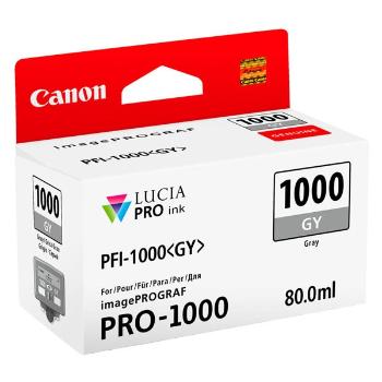 CANON PFI-1000 GY - originální cartridge, šedá, 1465 stran