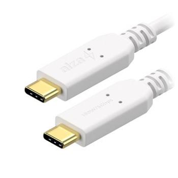 AlzaPower Core USB-C / USB-C 3.2 Gen 1, 5A, 100W, 0.15m bílý (APW-CBTC3001W)