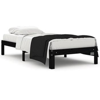 Rám postele černý masivní dřevo 90 × 190 cm Single, 810334 (810334)