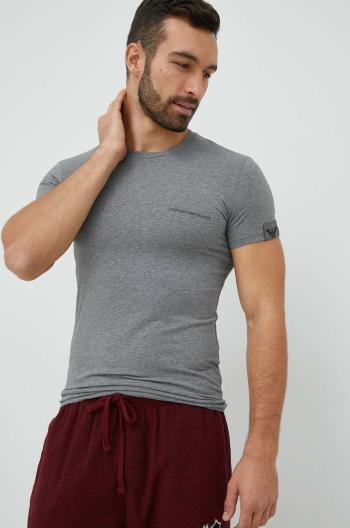 Tričko Emporio Armani Underwear šedá barva
