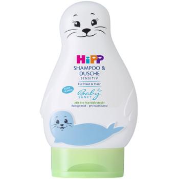 Hipp Babysanft dětský šampon na vlasy a tělo Seal 200 ml