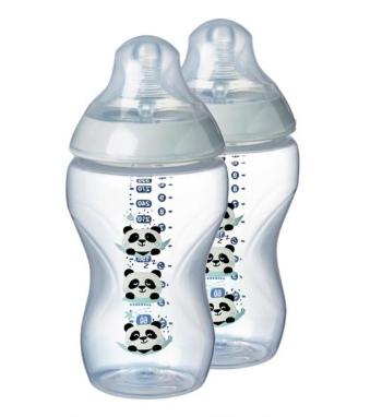 Tommee Tippee C2N 3m+ 340 ml potisk kojenecká láhev 2 ks