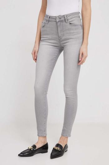 Džíny Pepe Jeans SKINNY JEANS HW dámské, šedá barva, PL204584UH2