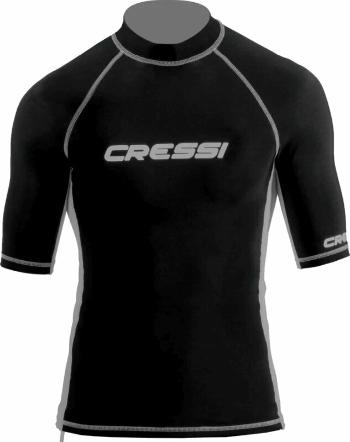 Cressi Rash Guard Man Short Sleeve Tričko Black M