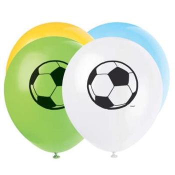 Balónky latexové FOTBAL 30 cm, 8 ks - UNIQUE