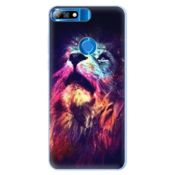 Silikonové pouzdro iSaprio - Lion in Colors - Huawei Y7 Prime 2018