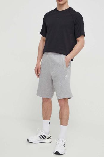 Bavlněné šortky adidas Originals Essential šedá barva, melanžové, IR6848