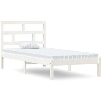 Rám postele bílý masivní dřevo 90 × 190 cm Single, 3101184 (3101184)