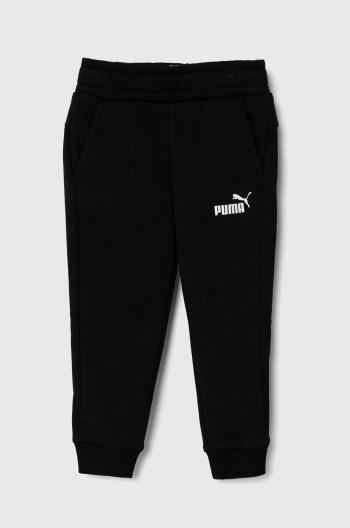 Dětské tepláky Puma ESS Logo Pants TR cl B černá barva, s potiskem