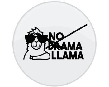 Hodiny skleněné No drama llama