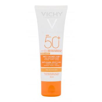 Vichy Capital Soleil Anti-Dark Spot 3-in-1 SPF50+ 50 ml denní pleťový krém pro ženy na všechny typy pleti; na pigmentové skvrny