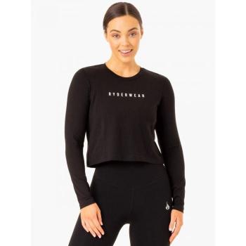 Dámské tričko Long Sleeve Top Foundation Black S - Ryderwear