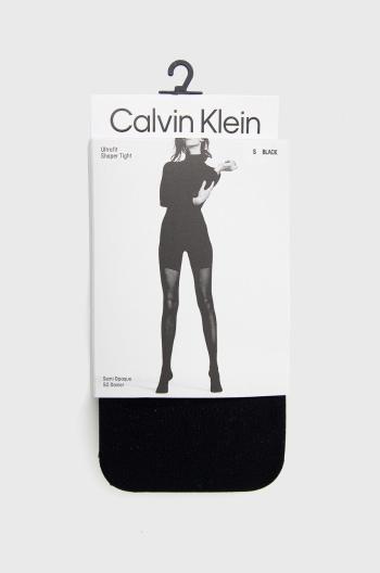 Punčochy Calvin Klein černá barva