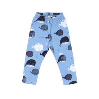 Wal kiddy Legíny Cute Whale s blue