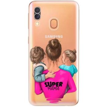 iSaprio Super Mama - Boy and Girl pro Samsung Galaxy A40 (smboygirl-TPU2-A40)