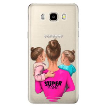 Odolné silikonové pouzdro iSaprio - Super Mama - Two Girls - Samsung Galaxy J5 2016