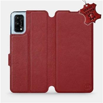 Flipové pouzdro na mobil Realme 7 Pro - Tmavě červené - kožené -   Dark Red Leather (5903516586424)
