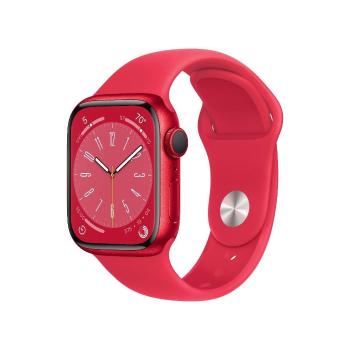 APPLE Watch Series 8 GPS 41mm (PRODUCT)RED Aluminium Case with RED Sport Band - Regular