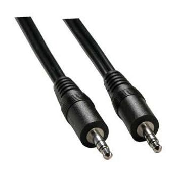 Audio kabel Jack (3.5mm) samec - Jack (3.5mm) samec, 1.5m, černý