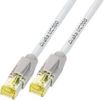 Síťový kabel RJ45 DRAKA K8560GR.5, CAT 6A, S/FTP, 5.00 m, šedá