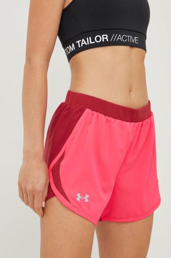 Běžecké šortky Under Armour Fly-by 2.0 1350196 růžová barva, medium waist