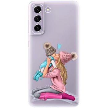 iSaprio Kissing Mom - Blond and Boy pro Samsung Galaxy S21 FE 5G (kmbloboy-TPU3-S21FE)