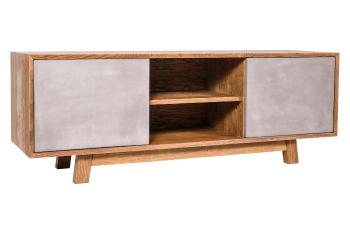 TV stolek Bema, dřevo / beton - Kohoutek Old Wood