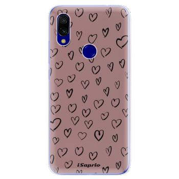 Odolné silikonové pouzdro iSaprio - Heart Dark - Xiaomi Redmi 7