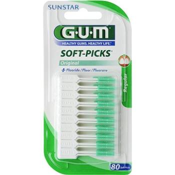 GUM Soft-Picks Regular masážní s fluoridy, ISO 1, 80 ks (070942304559)