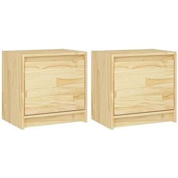SHUMEE Noční stolky 2 ks 40 × 30,5 × 40 cm masivní borové dřevo, 808114 (808114)
